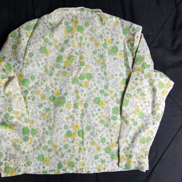 Vintage 70s Permanent Press Floral Button Shirt - Picture 5 of 5